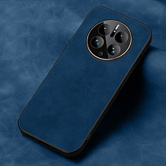 Coque Luxe Cuir Housse Etui S02 pour Huawei Mate 50E Bleu