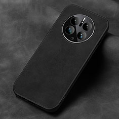 Coque Luxe Cuir Housse Etui S02 pour Huawei Mate 50E Noir