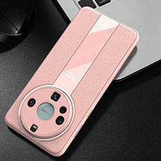 Coque Luxe Cuir Housse Etui S02 pour Huawei Mate 60 Pro+ Plus Rose