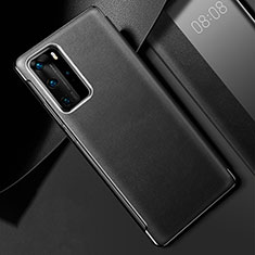 Coque Luxe Cuir Housse Etui S02 pour Huawei P40 Pro Noir