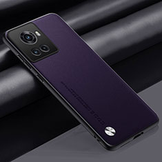 Coque Luxe Cuir Housse Etui S02 pour OnePlus 10R 5G Violet