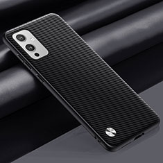 Coque Luxe Cuir Housse Etui S02 pour OnePlus 9 5G Gris Fonce