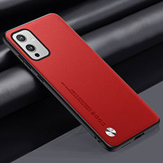 Coque Luxe Cuir Housse Etui S02 pour OnePlus 9 5G Rouge