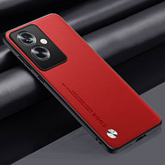 Coque Luxe Cuir Housse Etui S02 pour Oppo A2 5G Rouge