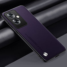 Coque Luxe Cuir Housse Etui S02 pour Oppo A79 5G Violet