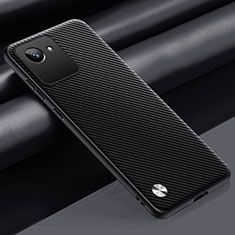 Coque Luxe Cuir Housse Etui S02 pour Realme C30 Gris Fonce