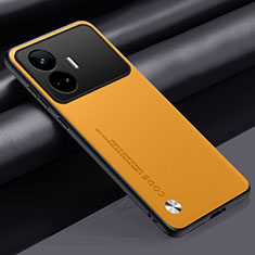 Coque Luxe Cuir Housse Etui S02 pour Realme GT Neo5 SE 5G Jaune