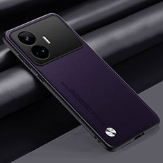 Coque Luxe Cuir Housse Etui S02 pour Realme GT Neo5 SE 5G Violet