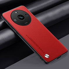 Coque Luxe Cuir Housse Etui S02 pour Realme Narzo 60 Pro 5G Rouge