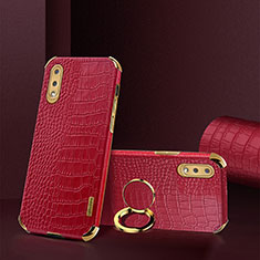 Coque Luxe Cuir Housse Etui S02 pour Samsung Galaxy A02 Rouge