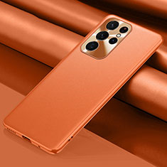 Coque Luxe Cuir Housse Etui S02 pour Samsung Galaxy S22 Ultra 5G Orange