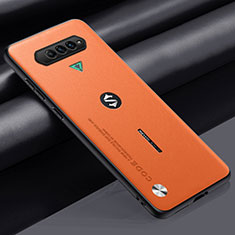 Coque Luxe Cuir Housse Etui S02 pour Xiaomi Black Shark 4 5G Orange