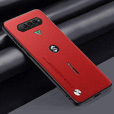 Coque Luxe Cuir Housse Etui S02 pour Xiaomi Black Shark 4 5G Rouge