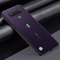 Coque Luxe Cuir Housse Etui S02 pour Xiaomi Black Shark 4 Pro 5G Violet