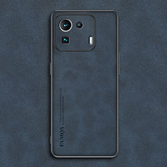 Coque Luxe Cuir Housse Etui S02 pour Xiaomi Mi 11 Pro 5G Bleu