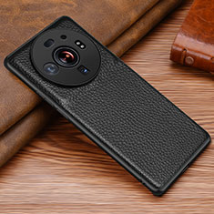 Coque Luxe Cuir Housse Etui S02 pour Xiaomi Mi 12S Ultra 5G Noir