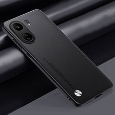 Coque Luxe Cuir Housse Etui S02 pour Xiaomi Poco C65 Noir