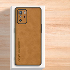 Coque Luxe Cuir Housse Etui S02 pour Xiaomi Poco X3 GT 5G Marron