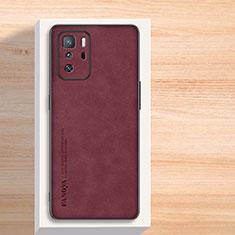 Coque Luxe Cuir Housse Etui S02 pour Xiaomi Poco X3 GT 5G Rouge