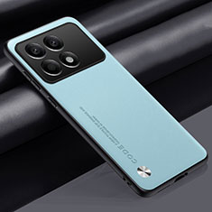 Coque Luxe Cuir Housse Etui S02 pour Xiaomi Redmi K70 Pro 5G Bleu Clair