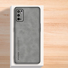 Coque Luxe Cuir Housse Etui S02 pour Xiaomi Redmi Note 11 SE 5G Gris