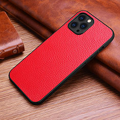 Coque Luxe Cuir Housse Etui S03 pour Apple iPhone 13 Pro Max Rouge