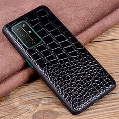 Coque Luxe Cuir Housse Etui S03 pour Huawei Honor 30S Noir