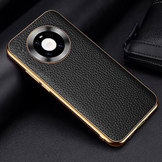 Coque Luxe Cuir Housse Etui S03 pour Huawei Mate 40 Noir