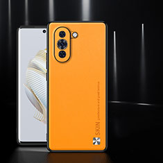 Coque Luxe Cuir Housse Etui S03 pour Huawei Nova 10 Orange