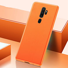 Coque Luxe Cuir Housse Etui S03 pour Oppo A5 (2020) Orange