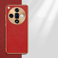 Coque Luxe Cuir Housse Etui S03 pour Oppo Find X7 5G Rouge