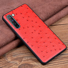 Coque Luxe Cuir Housse Etui S03 pour Oppo K7 5G Rouge