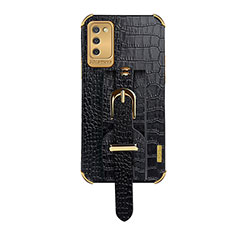 Coque Luxe Cuir Housse Etui S03 pour Samsung Galaxy A03s Noir