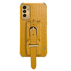 Coque Luxe Cuir Housse Etui S03 pour Samsung Galaxy A04s Jaune