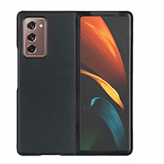 Coque Luxe Cuir Housse Etui S03 pour Samsung Galaxy Z Fold2 5G Noir