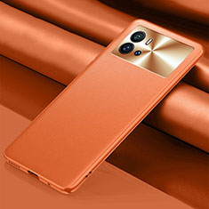 Coque Luxe Cuir Housse Etui S03 pour Vivo iQOO 9 5G Orange