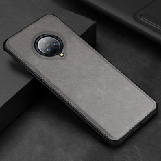 Coque Luxe Cuir Housse Etui S03 pour Vivo Nex 3S Gris