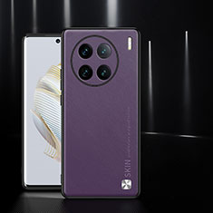 Coque Luxe Cuir Housse Etui S03 pour Vivo X90 Pro 5G Violet