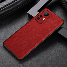 Coque Luxe Cuir Housse Etui S03 pour Xiaomi Mi 12 5G Rouge