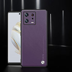 Coque Luxe Cuir Housse Etui S03 pour Xiaomi Mi 13 5G Violet