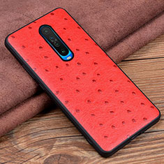 Coque Luxe Cuir Housse Etui S03 pour Xiaomi Poco X2 Rouge