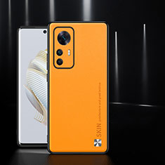 Coque Luxe Cuir Housse Etui S03 pour Xiaomi Redmi K50 Ultra 5G Orange