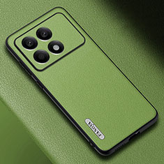 Coque Luxe Cuir Housse Etui S03 pour Xiaomi Redmi K70 5G Vert