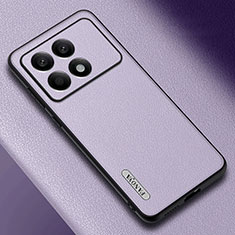 Coque Luxe Cuir Housse Etui S03 pour Xiaomi Redmi K70 5G Violet Clair