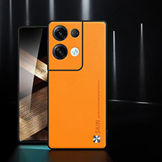 Coque Luxe Cuir Housse Etui S03 pour Xiaomi Redmi Note 13 5G Orange