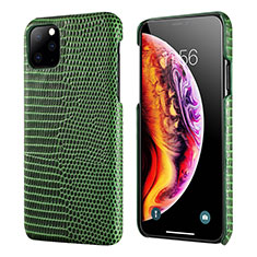 Coque Luxe Cuir Housse Etui S04 pour Apple iPhone 11 Pro Vert