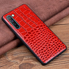 Coque Luxe Cuir Housse Etui S04 pour Oppo Find X2 Lite Rouge