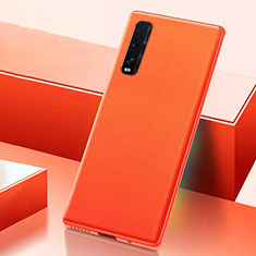 Coque Luxe Cuir Housse Etui S04 pour Oppo Find X2 Orange