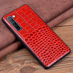 Coque Luxe Cuir Housse Etui S04 pour Oppo K7 5G Rouge