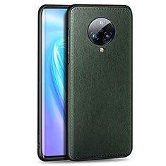 Coque Luxe Cuir Housse Etui S04 pour Vivo Nex 3S Vert